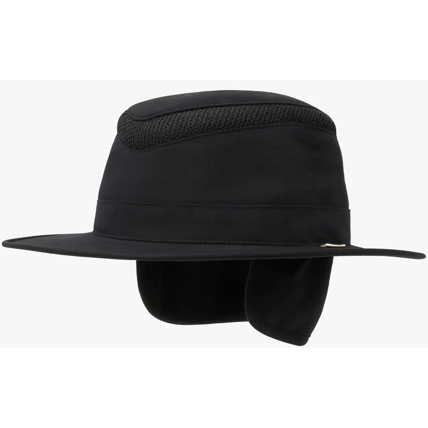 LTM5 AIRFLO® Ear Flap Hat Black UPF 50+ - Tilley Reference: 22710| Chapellerie Traclet