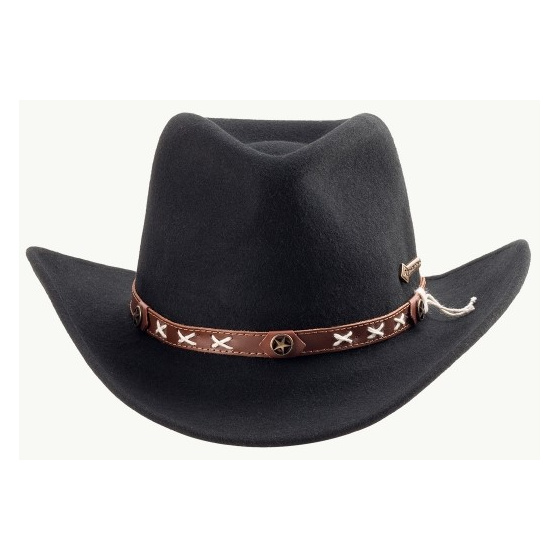 Chapeau Smokey Western Feutre Noir - Scippis