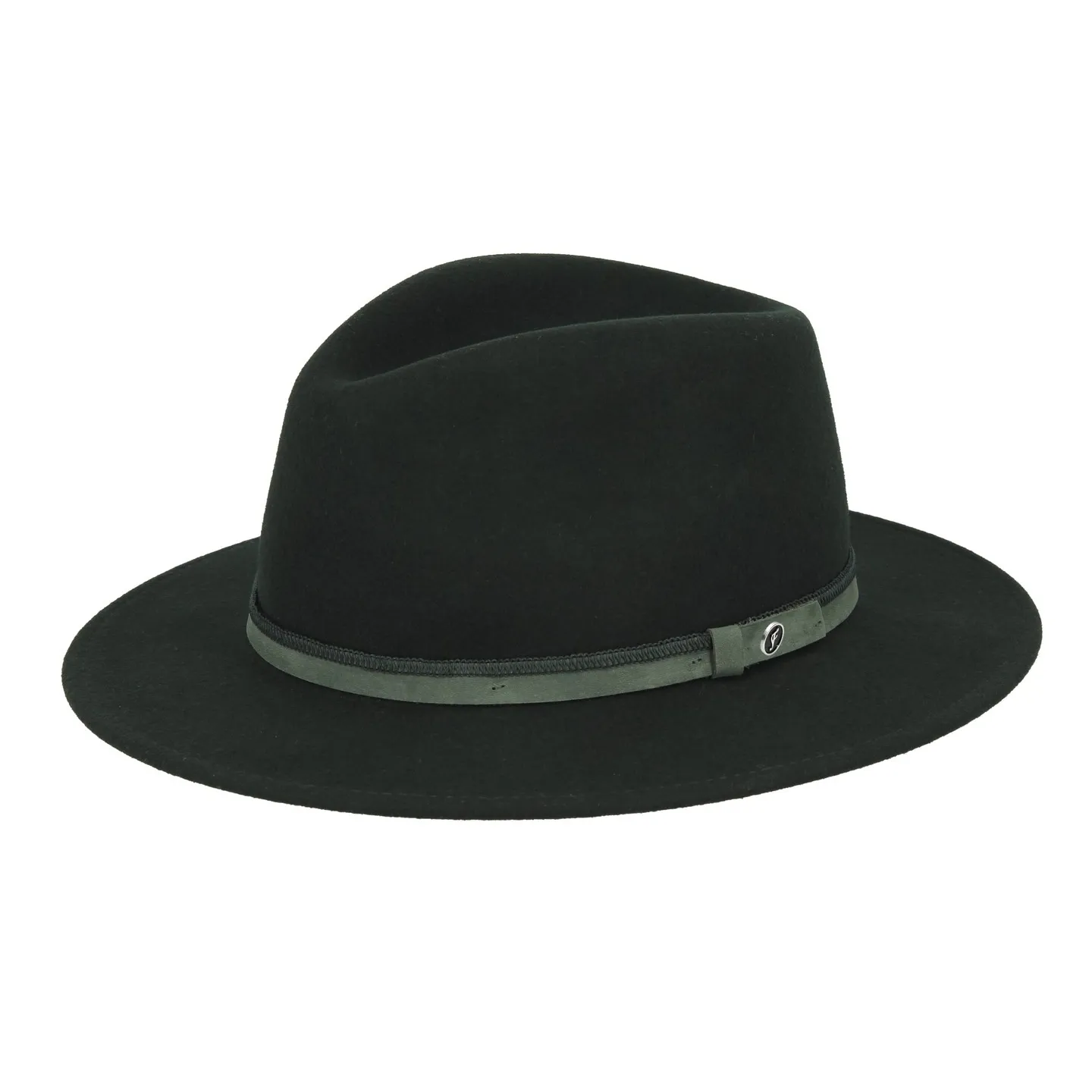 Chapeau Traveller Crush Feutre Laine Vert - Fléchet