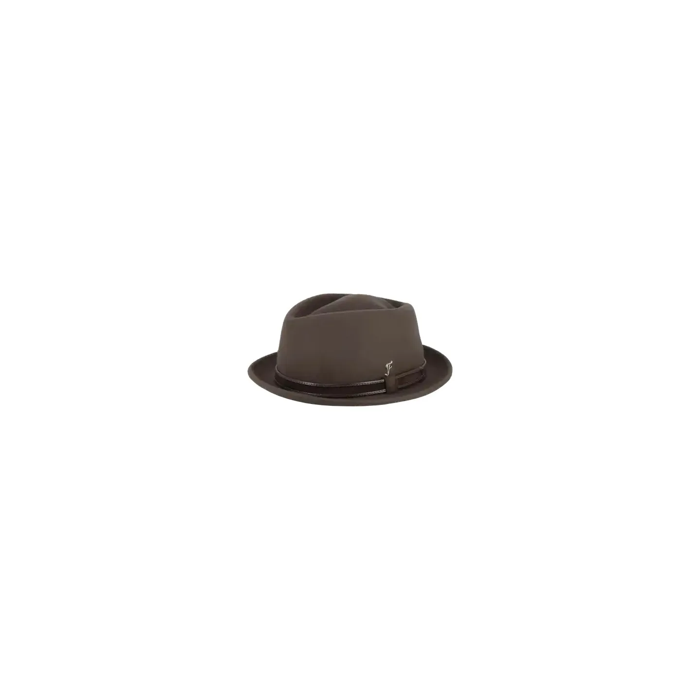 Chapeau Porkpie Novare Feutre Taupe - Fléch