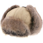 Chapka Sasha Fausse Fourrure Beige - Herman