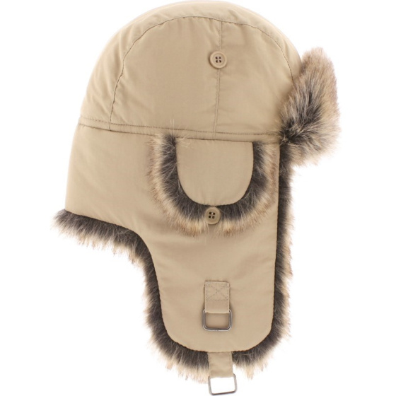 Chapka Sasha Fausse Fourrure Beige - Herman