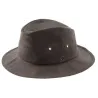 Chapeau Giovanni Coton Huilé Marron - Fléchet