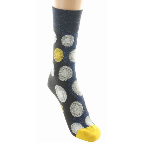 Women's Graphic Wool Socks Made in France - Berthe