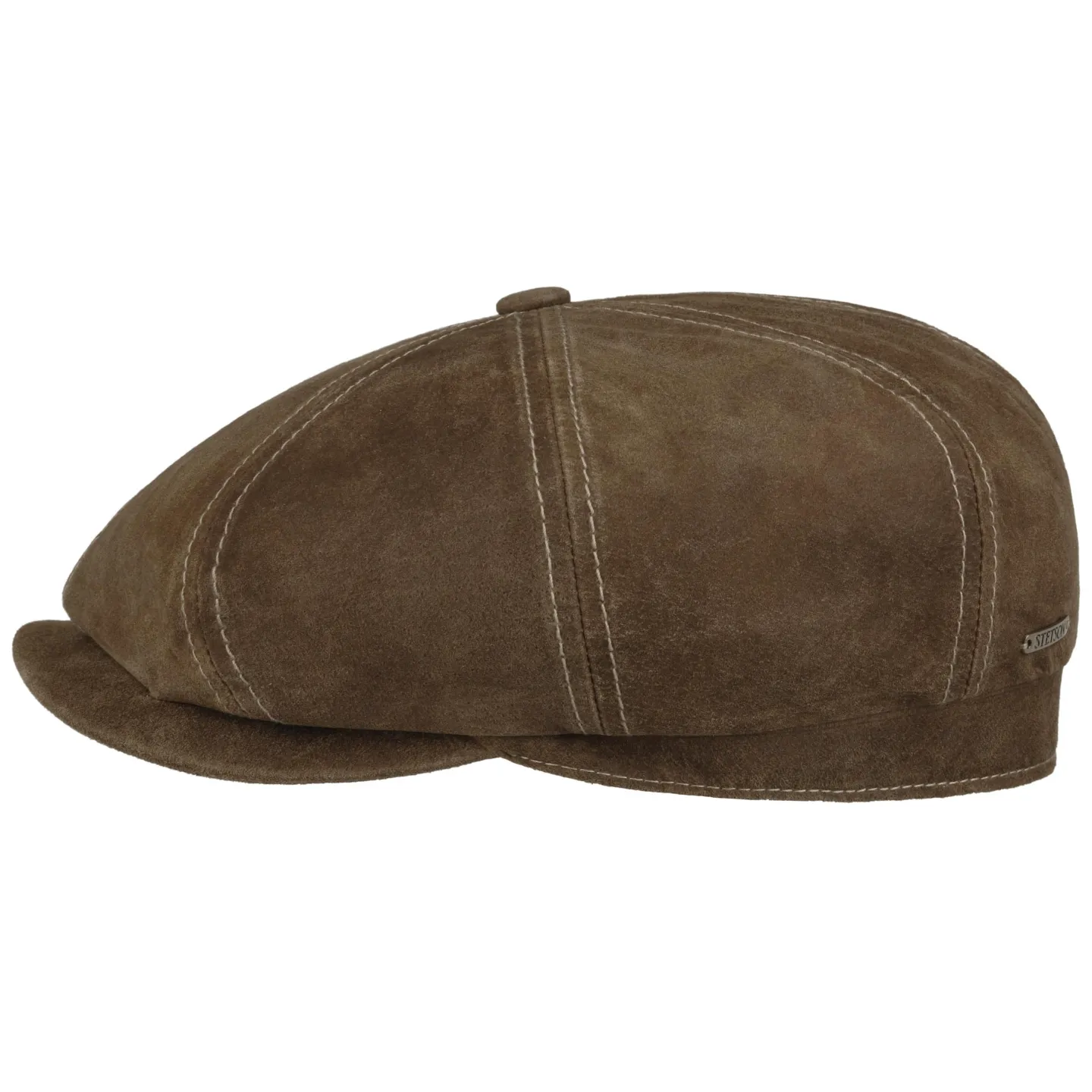 Casquette Hatteras Lombardi Cuir Cognac - Stetson