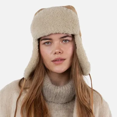 Chapka Kegalle Bomber Fausse Peau Sand - BARTS  Reference : 22773| Chapellerie Traclet