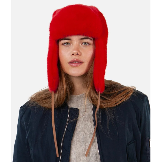 Chapka Lucerne Fausse Fourrure Rouge - Barts