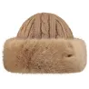 Bonnet-Toque Cable Fausse Fourrure Marron - Barts Reference : 7136 | Chapellerie Traclet