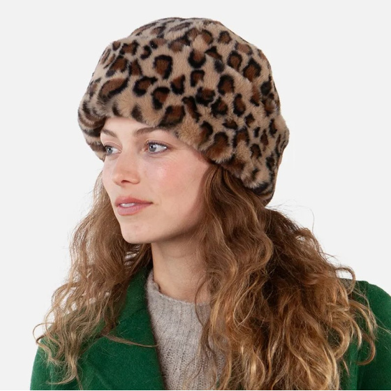 Cherrybush Faux Fur Leopard Print Hat - Barts Cherrybush Faux Fur Leopard Print Hat - Barts