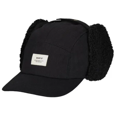 Casquette Hafnar Cache-Oreilles Fausse Fourrure Noire - Barts