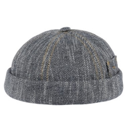 copy of Denim Blue Cotton Docker Cooper Beanie - Mtm