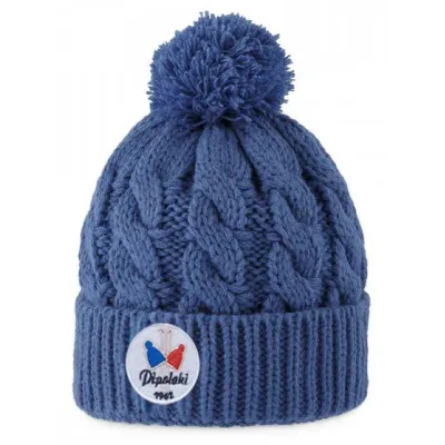 Alpina Navy Blue Pom Pom Children's Beanie - Pipolaki - Chapellerie Traclet Reference: 22855| Chapellerie Traclet