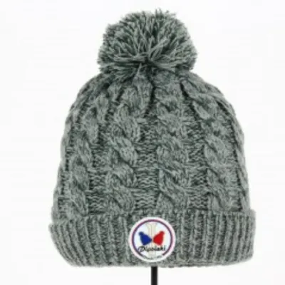 Gstaad Heather Grey Pompom Beanie - Pipolaki Reference: 17125 | Traclet Hat Shop