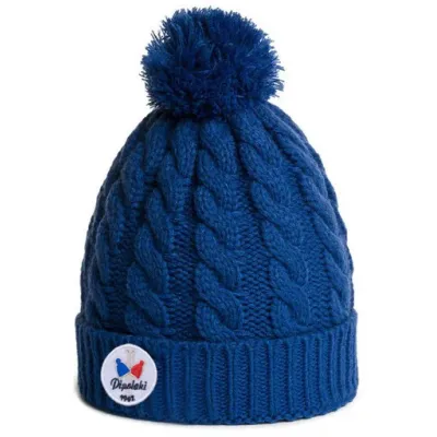 Bonnet à Pompon Gstaad Bleu Nuit - Pipolaki