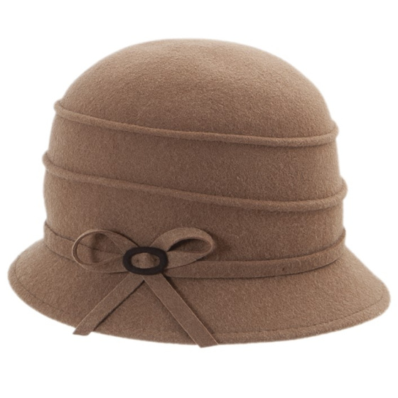 Chapeau Cloche Melody Laine Camel - Traclet