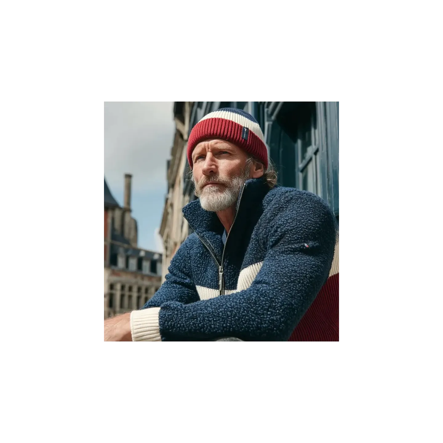 Paul Tricolor Men's Beanie - Pipolaki Reference: 22877| Chapellerie Traclet