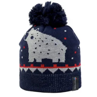 Children's Pom-Pom Beanie Cirta Bear Navy - Pipolaki Reference: 22881 | Chapellerie Traclet