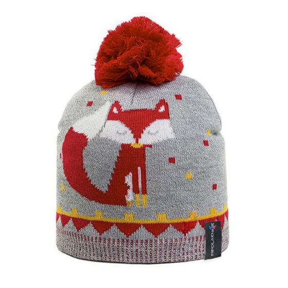 Children's Pom-Pom Beanie Cirta Fox - Pipolaki