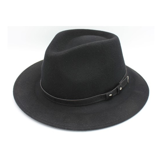 Armando Wool Traveller Hat Black - Traclet