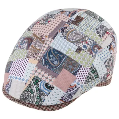 Casquette Plate Alvize Motif Cachemire Beige - Traclet