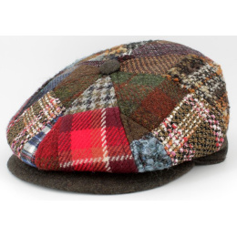 Leopoldo Patchwork 8-Panel Cap with Ear Flaps - Traclet