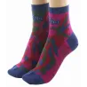 Women's Short Combed Peacock Socks Made in France - Berthe Reference: 22897| Chapellerie Traclet