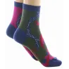 Women's Short Combed Peacock Socks Made in France - Berthe Reference: 22897| Chapellerie Traclet