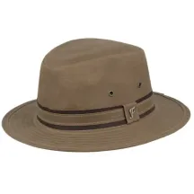 Sintra Waterproof Oiled Cotton Hat Camel - Flechet ref 22902 chapellerie traclet