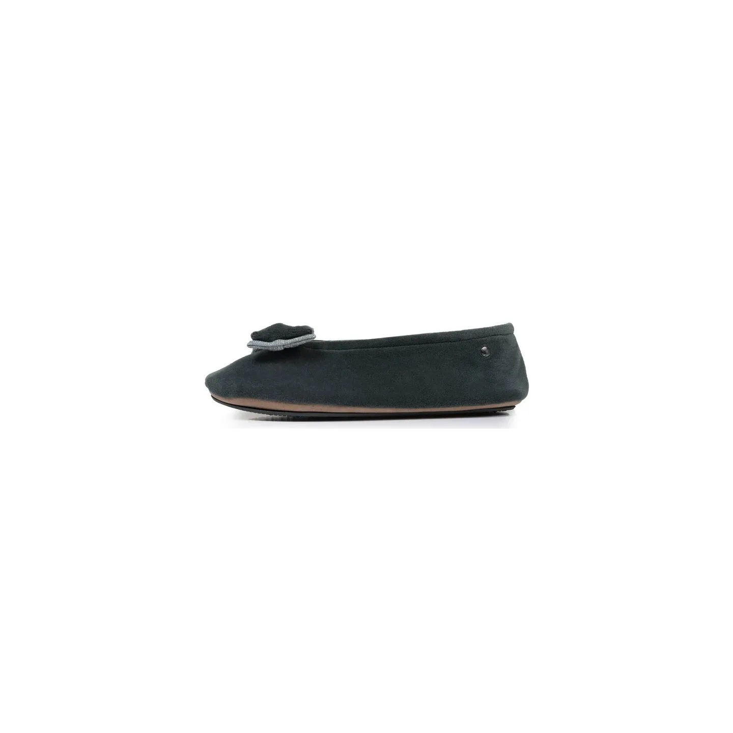 Women's Ballet Slippers Bow Sage - Isotoner - Traclet Shop Reference: 22905| Chapellerie Traclet