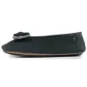 Chaussons Ballerines Femme Nœud Sauge - Isotoner  - Boutique Traclet Reference : 22905| Chapellerie Traclet