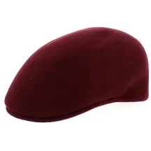 Burgundy Domed Ascot Wool Cap Traclet Reference: 19422 | Traclet Hat Shop