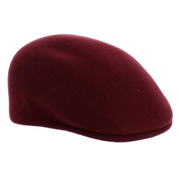 Casquette Bombée Ascot Bordeaux Laine - Traclet