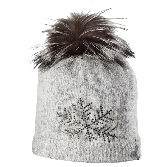 Lara Lurex Grey Beanie - Kristo