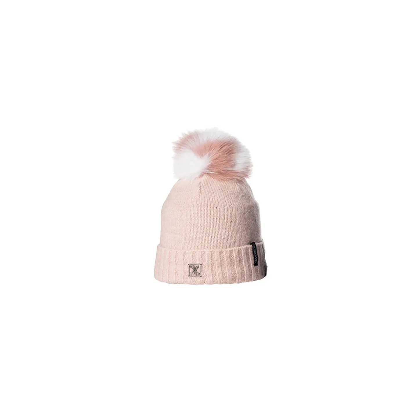 Zio Rose Fur Pompom Beanie - Kristo Reference: 22976 | Chapellerie Traclet