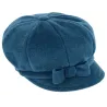 Armel Fleece Royal Blue Newsboy Cap - Traclet Reference: 22925 | Chapellerie Traclet