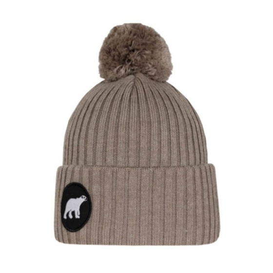 Polar Pompom Beanie Merino Wool - Super Yellow