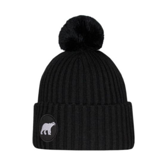 Polar Pompom Beanie Merino Wool - Super Yellow