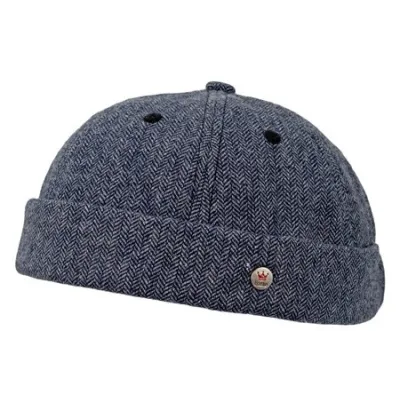 Bonnet Docker Mainz Laine Marine - Traclet