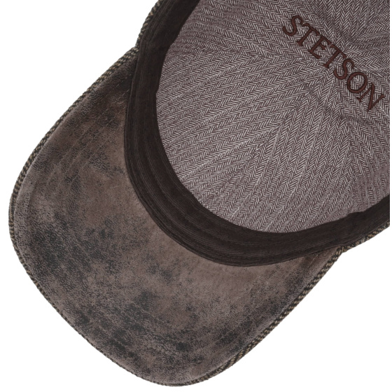 Woolrich Pennsylvania Wool Beige & Brown Cap - Stetson
