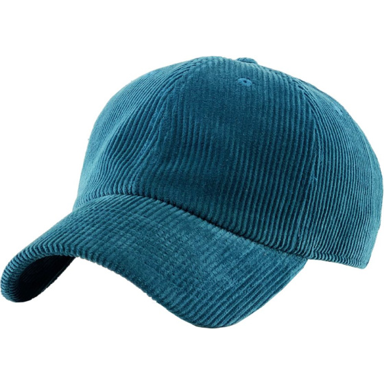 Casquette Baseball Velours Turquoise - Traclet