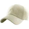 Cream Velvet Baseball Cap - Traclet ref 22950 chapellerie traclet