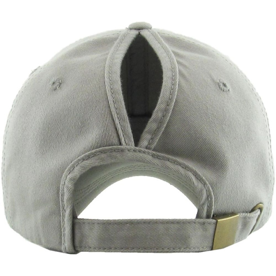 Women's Ponytail Baseball Cap Light Gray - Traclet