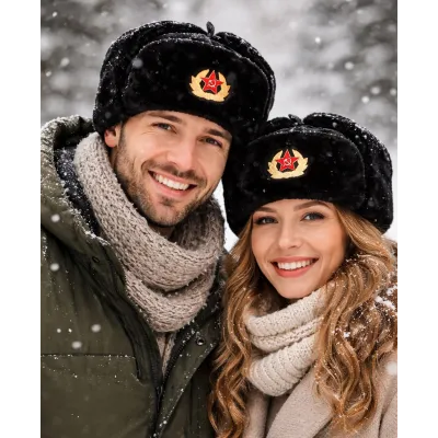 Ushanka - Chapka URSS Noire