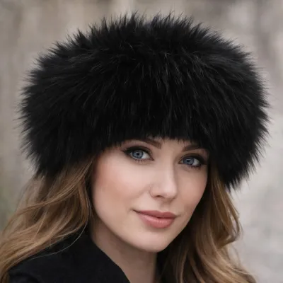 Toque Femme Oxana  Noir Cuir - Traclet