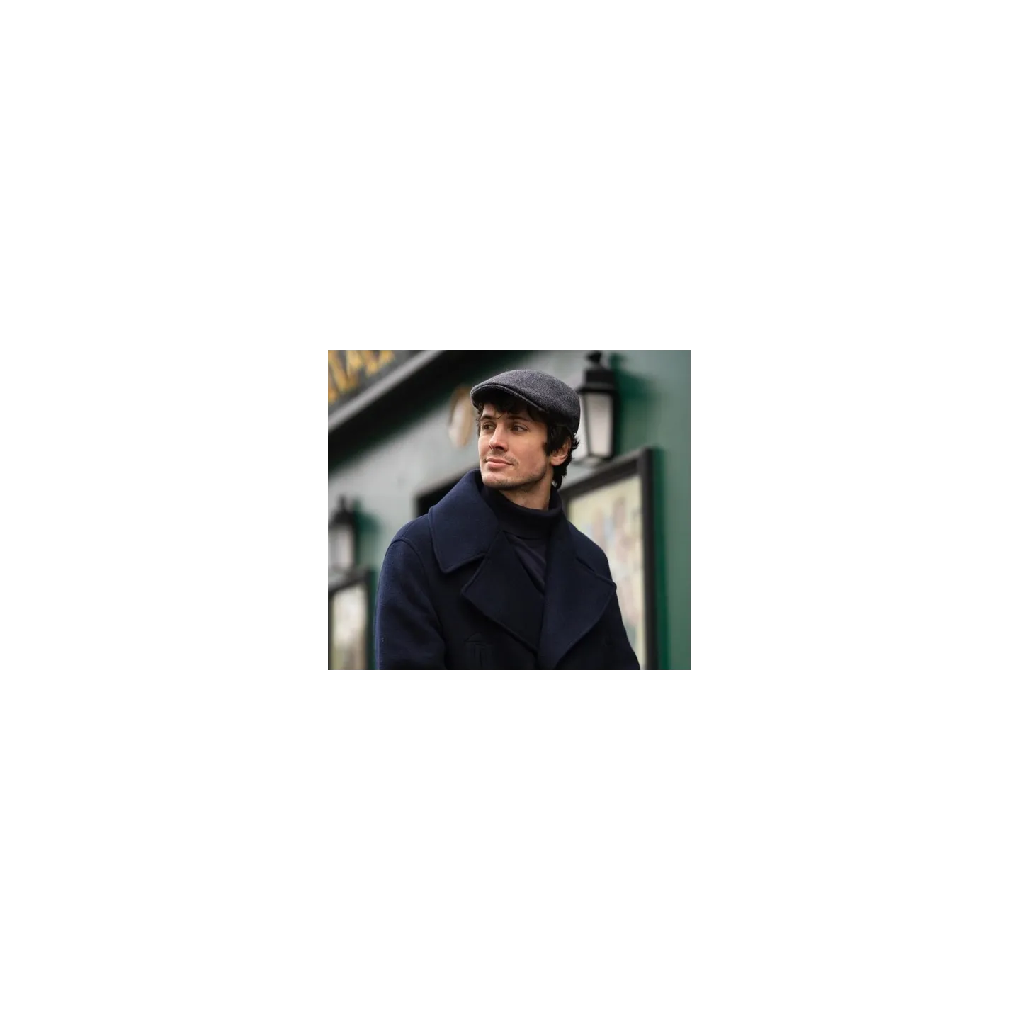 Charleston Flat Cap Virgin Wool Anthracite - Flechet Reference: 22961| Chapellerie Traclet