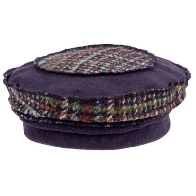 Edline Violet & Aubergine Toque - Traclet Reference: 22963| Chapellerie Traclet