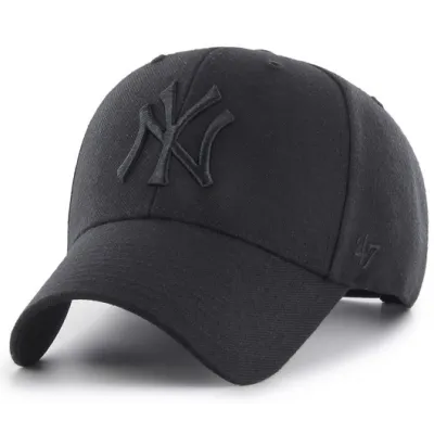 Black NY Snapback Cap - 47 Brand Reference: 22975| Chapellerie Traclet