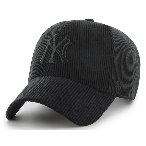 47 CAP MLB NEW YORK YANKEES THICK CORD MVP BLACK Cap