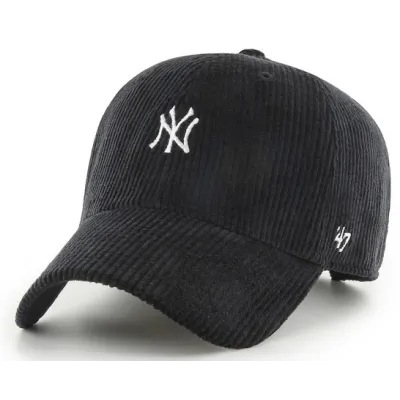 47 CAP MLB NEW YORK YANKEES CORD BASE RUNNER CLEAN UP BLACK Cap | Chapellerie Traclet