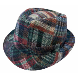 Piccolomini Patchwork Wool Trilby Hat - Traclet